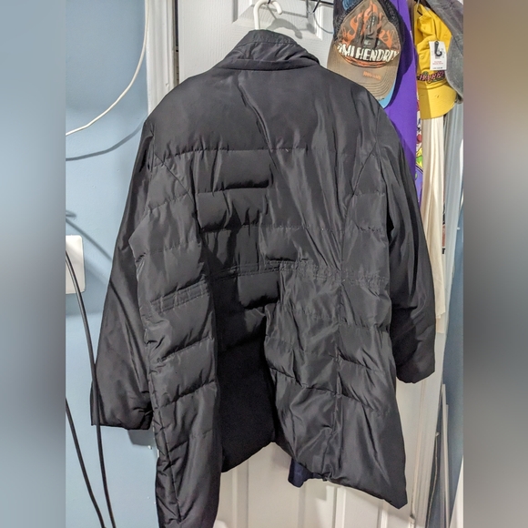 Bebe women's winter down puffer hooded jacket, black, size 3X - Picture 3 of 14